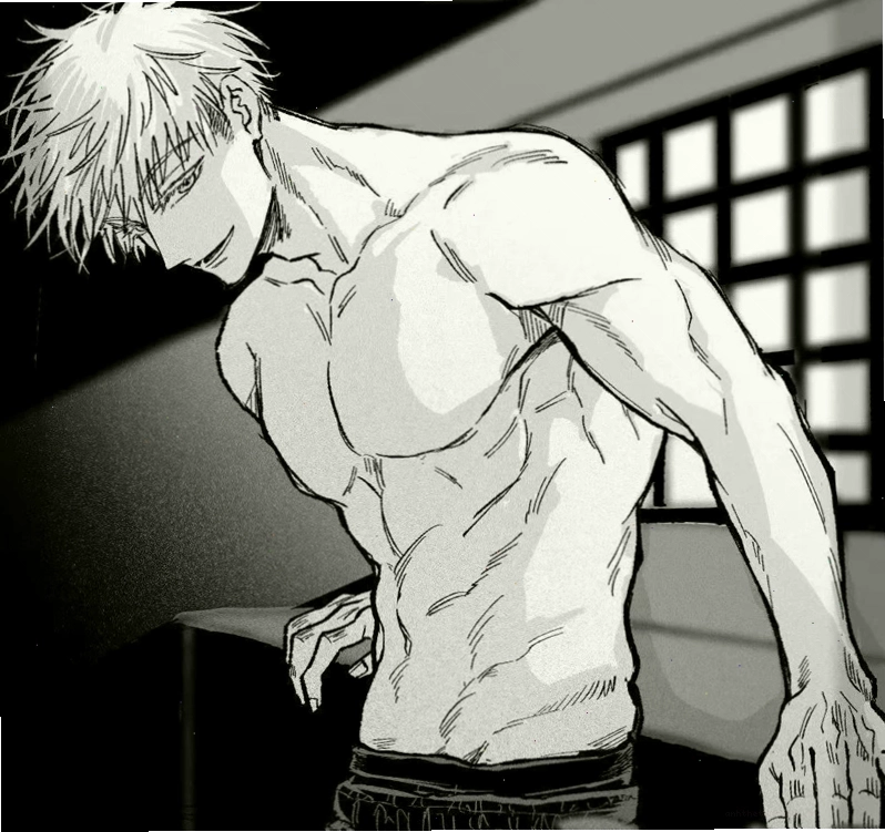 Ảnh anime nam đen trắng 3 với phong thái tự tin
