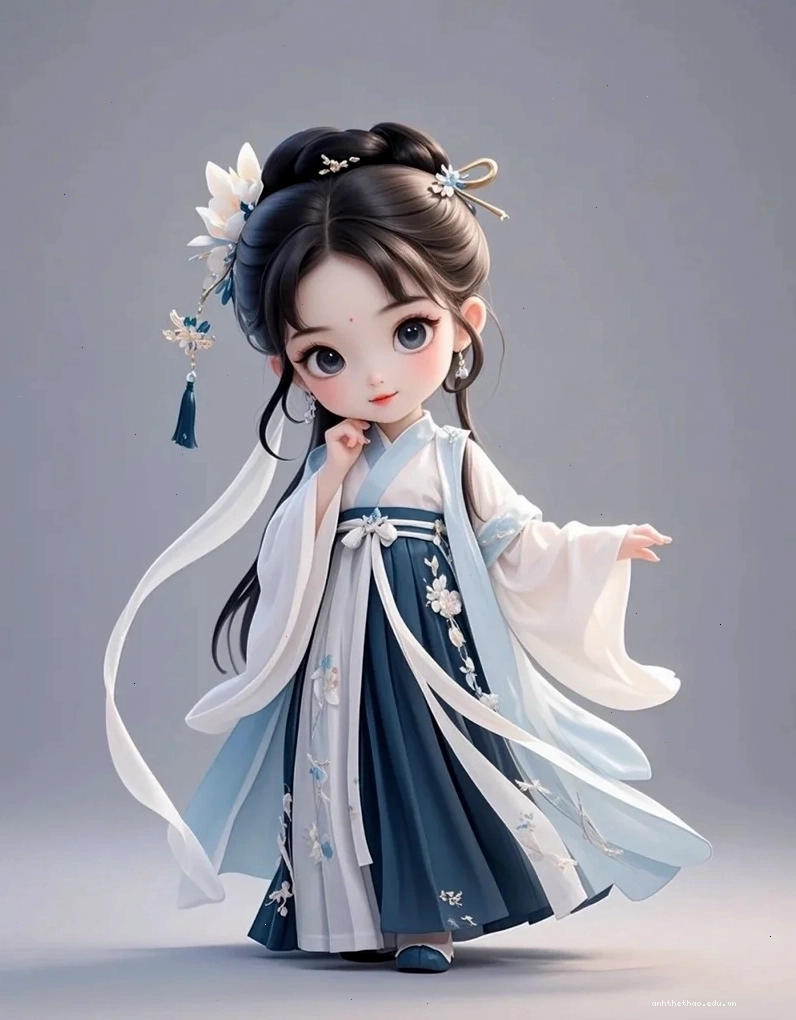 Ảnh anime nữ cổ trang Trung Quốc với thiết kế tinh xảo