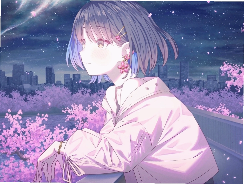 Ảnh anime nữ vô cảm với ánh mắt sâu thẳm