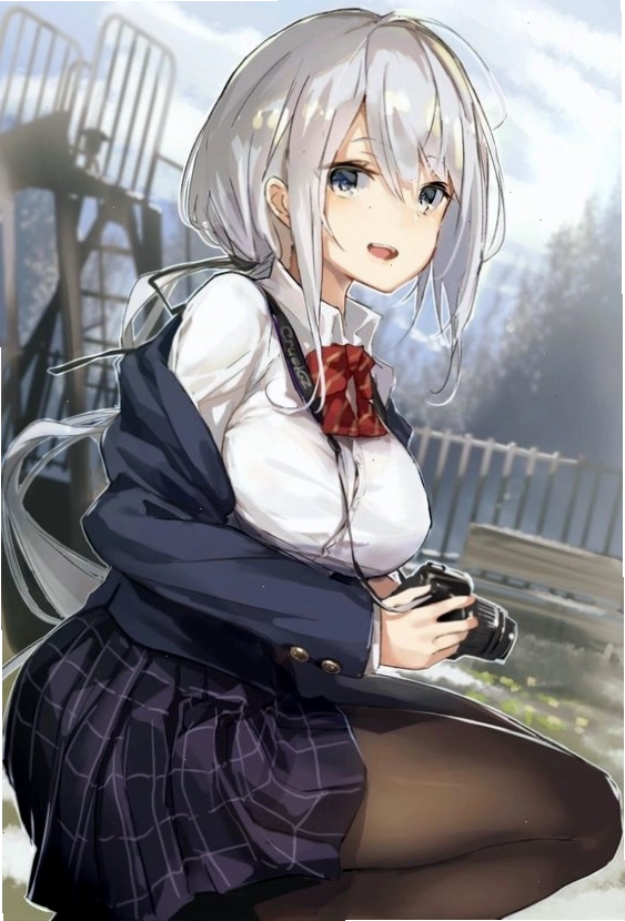 Ảnh gái anime mlem trong trang phục hầu gái