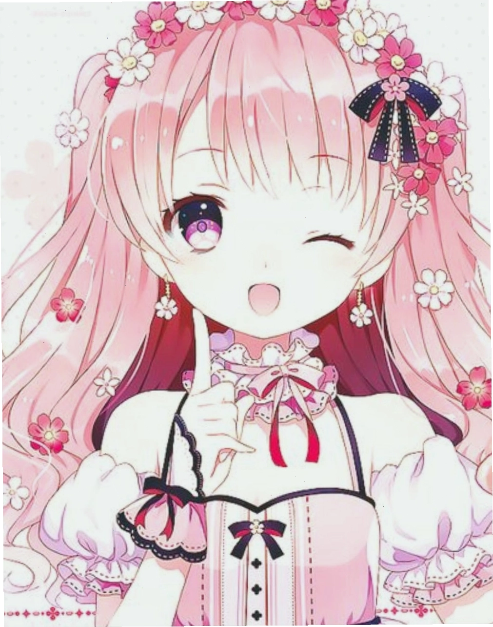 Ảnh gái anime mlem với đôi mắt long lanh