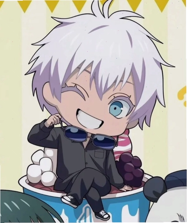 Ảnh Gojo 4k chibi với phong cách anime
