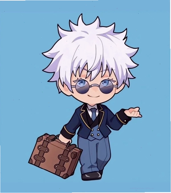 Ảnh Gojo cute chibi thể hiện sự tự tin