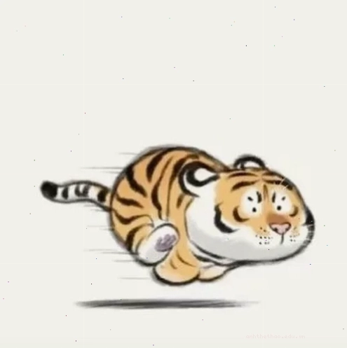 Ảnh meme hổ mập đang cười khà khà rất vui vẻ