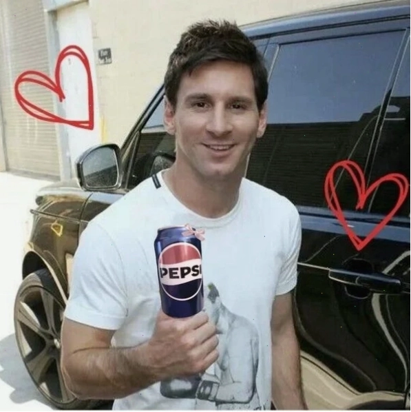 Ảnh Pepsi Messi meme chế vui nhộn