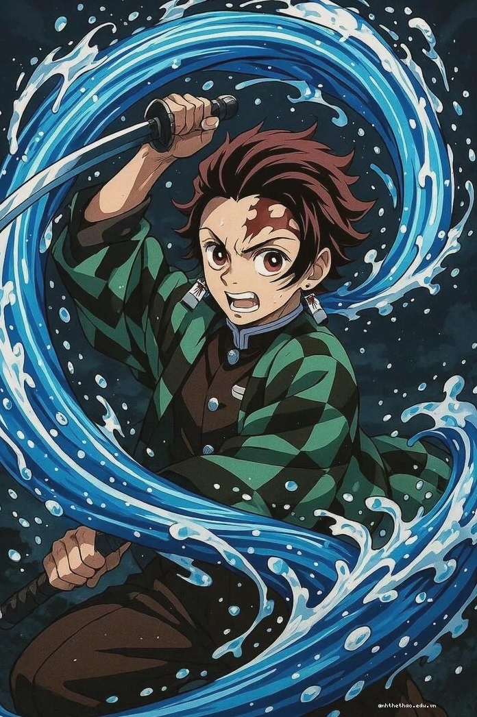 Ảnh Tanjiro Kamado theo phong cách anime