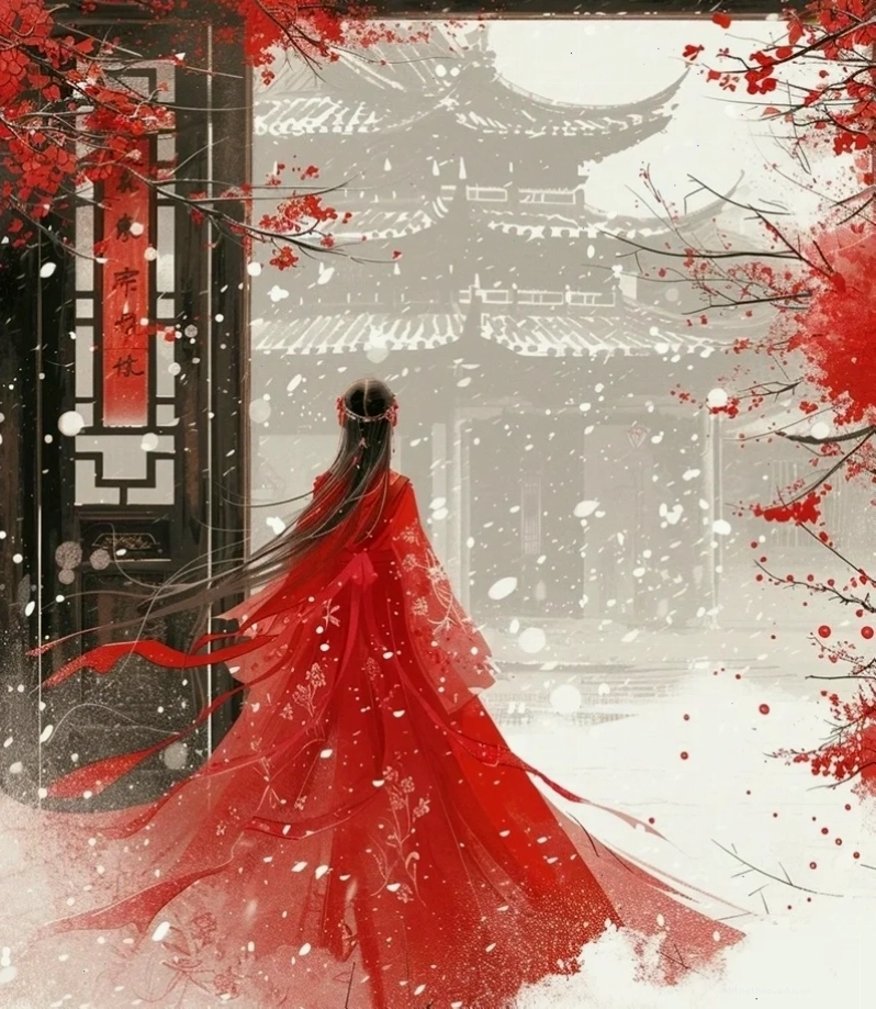 Anime nữ cổ trang Trung Quốc với ánh mắt sắc sảo