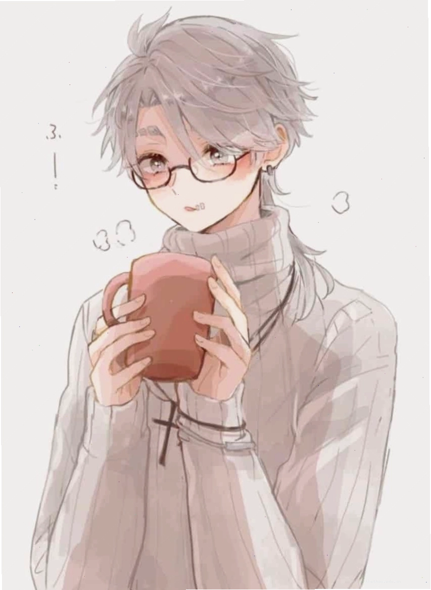 Avatar anime nam dễ thương với biểu cảm tinh nghịch