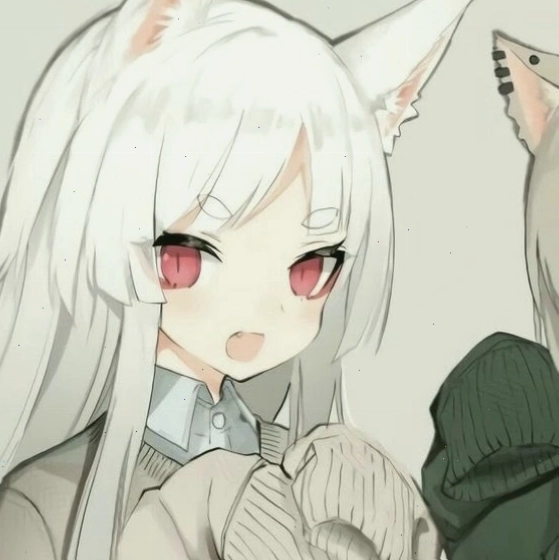 Avatar anime nữ tóc trắng đầy quyến rũ