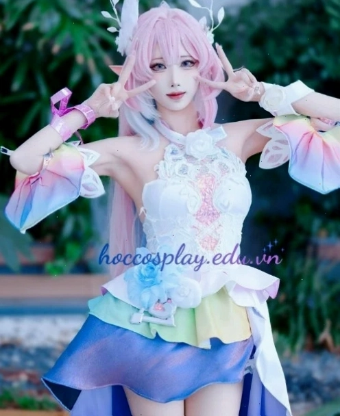Avatar anime nữ với hiệu ứng neon rực rỡ, cá tính