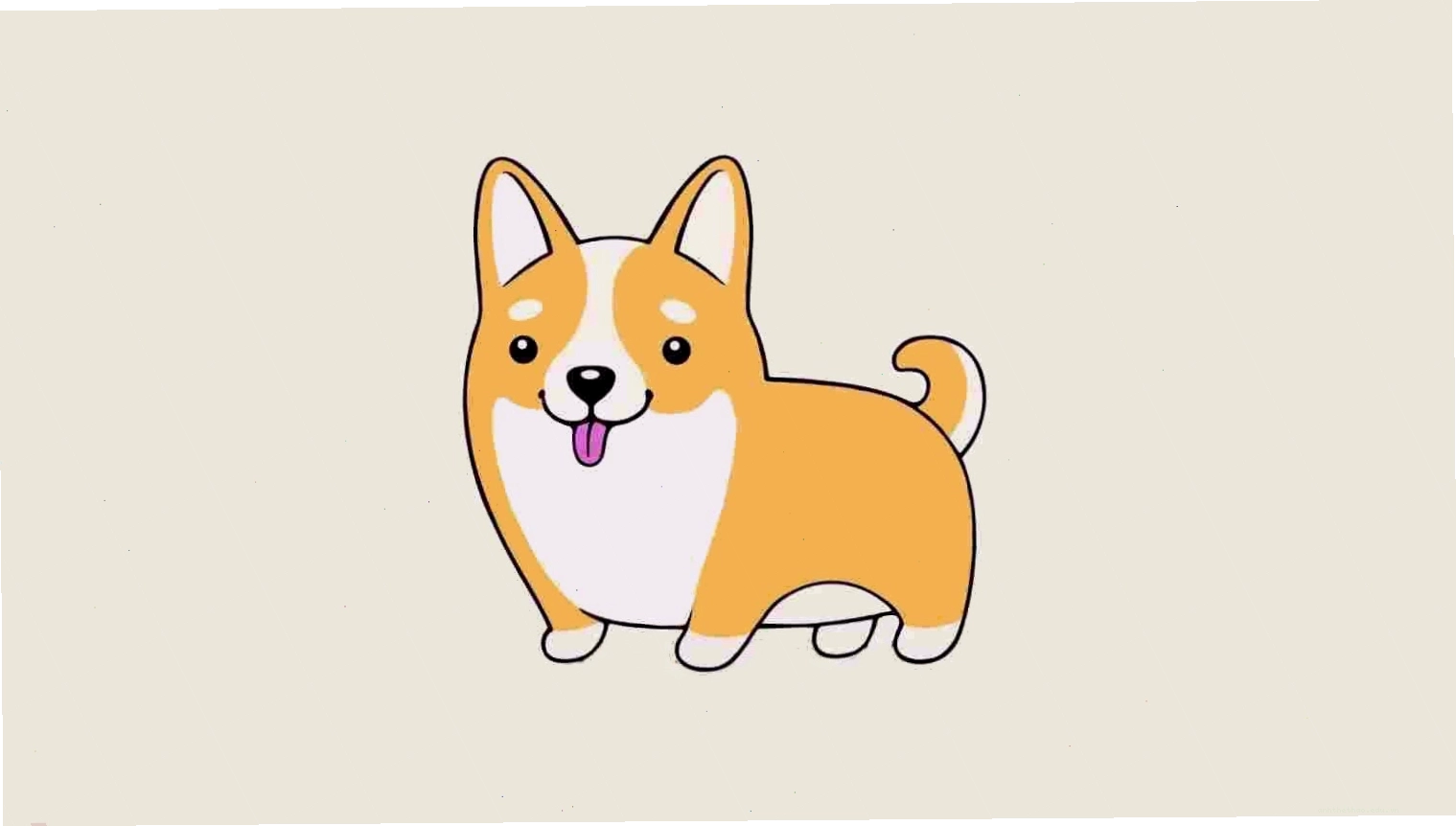 Avatar chó cute với nét vẽ chibi ngộ nghĩnh