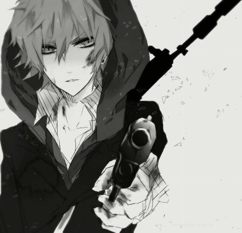 Avatar đen trắng nam anime lạnh lùng đẹp trai nhất với ánh nhìn sắc bén