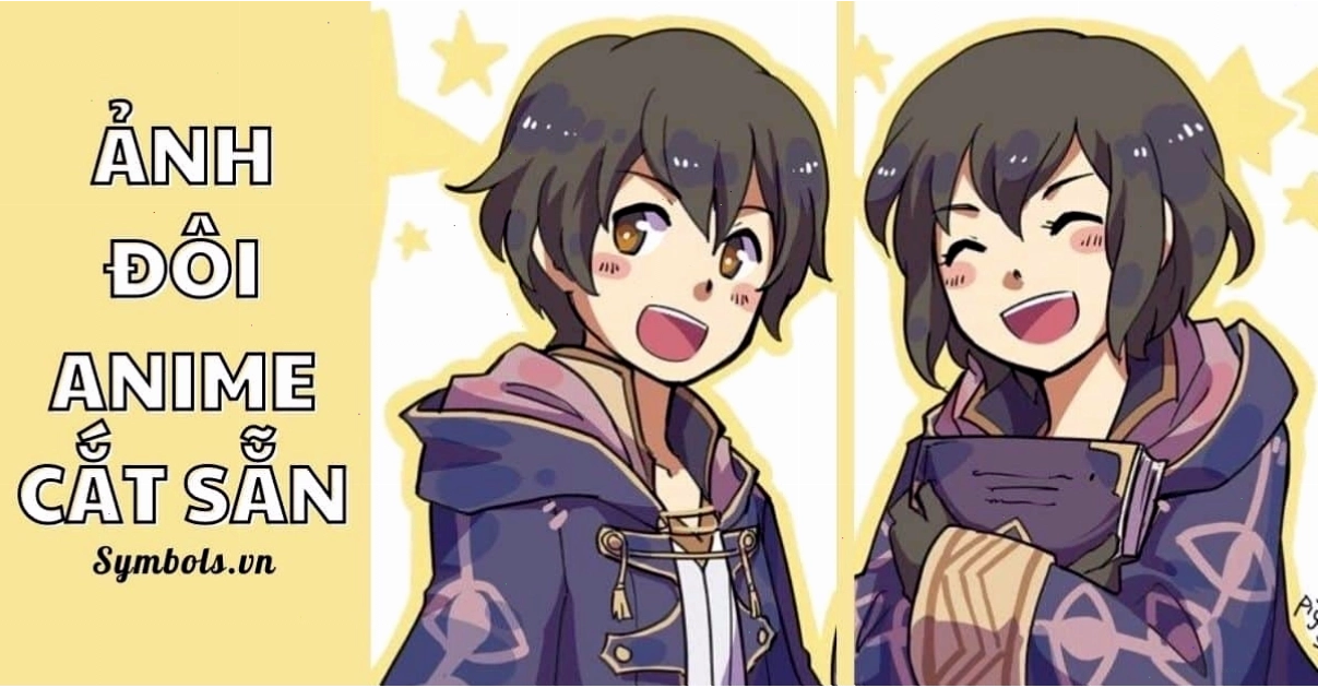 Avatar đôi anime dễ thương cho cặp đôi