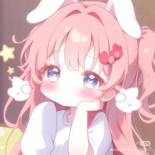 Avatar nữ cute phong cách anime với tông màu pastel nhẹ nhàng