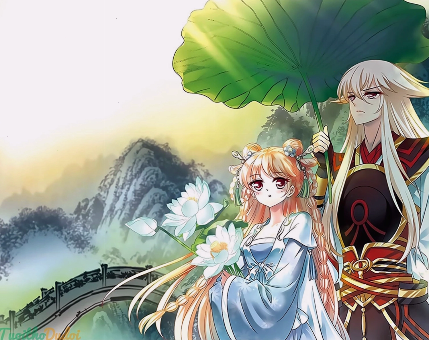 Cảnh nhân vật đối mặt với thử thách trong truyện tranh Manhua