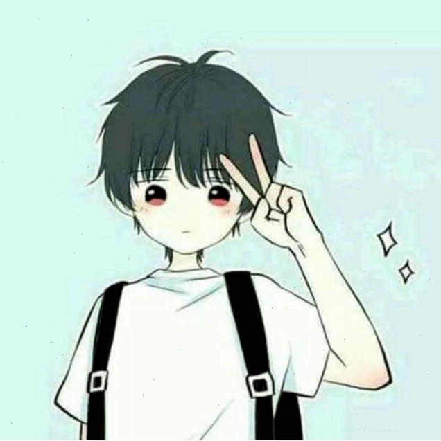 Cặp đôi anime cute trong trang phục học sinh
