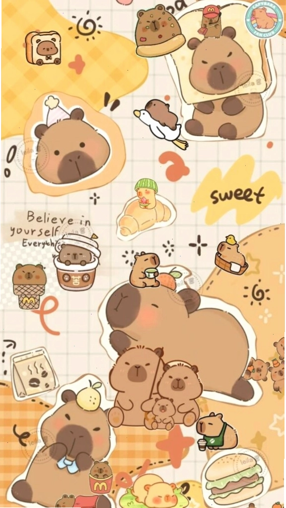Capybara làm avatar đôi vô tri