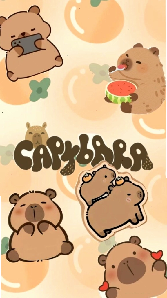 Capybara ngơ ngác giữa vườn cam