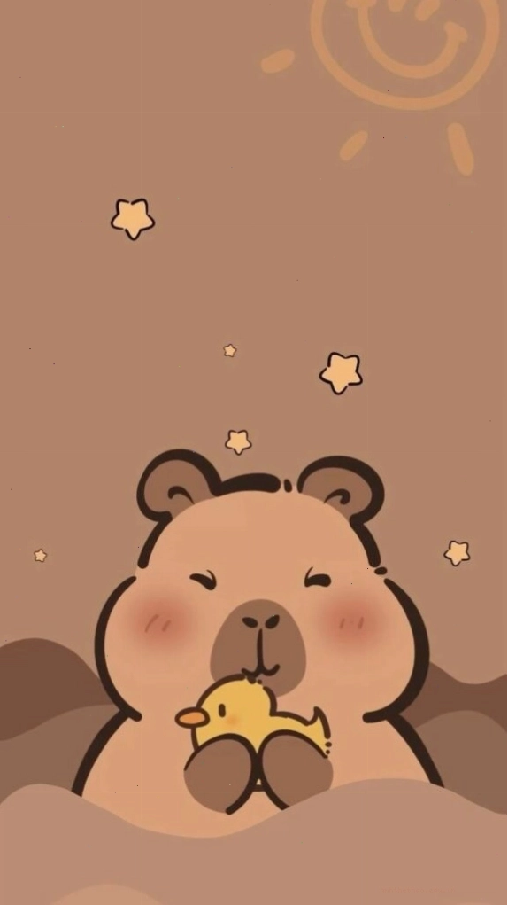 Capybara ôm chú vịt vàng, vẻ mặt vẫn đơ làm avatar