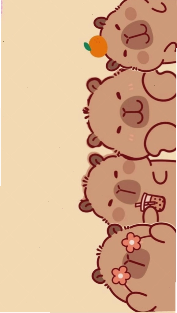 Capybara xếp hàng vô tri, đáng yêu làm avatar