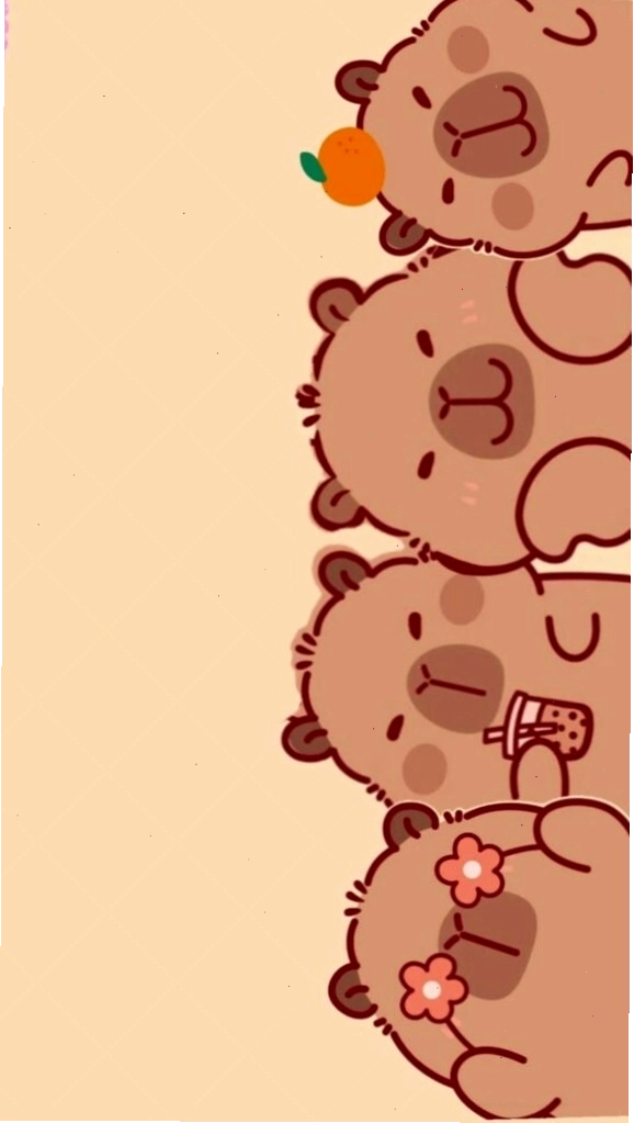 Capybara xếp hàng vô tri đáng yêu làm avatar