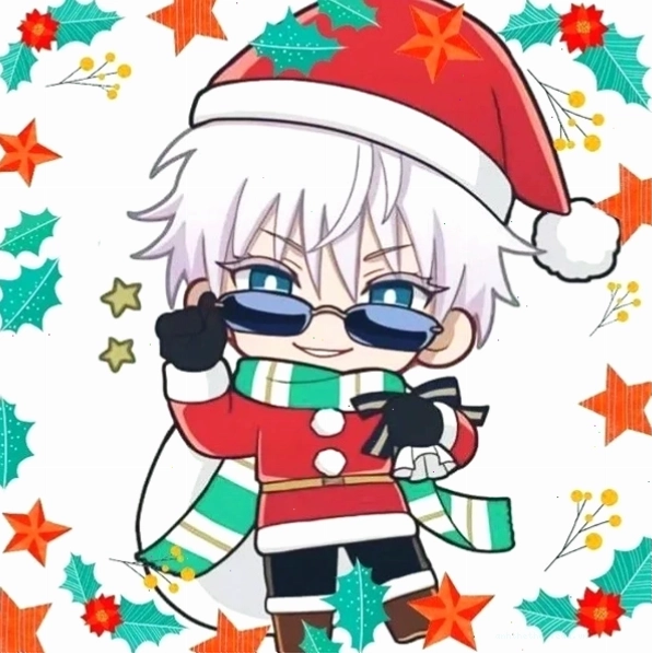 Gojo Satoru chibi cute với phong thái thư sinh