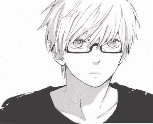 Hình ảnh Anime boy đen trắng đẹp trai