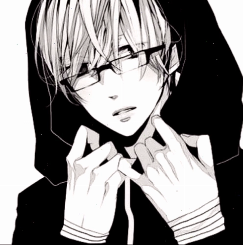 Hình ảnh Anime boy đen trắng lạnh lùng đẹp trai
