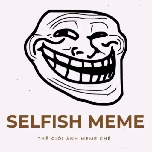 Hình ảnh logo của trang web Selfish Meme, nơi có thể tìm thấy các meme độc đáo.