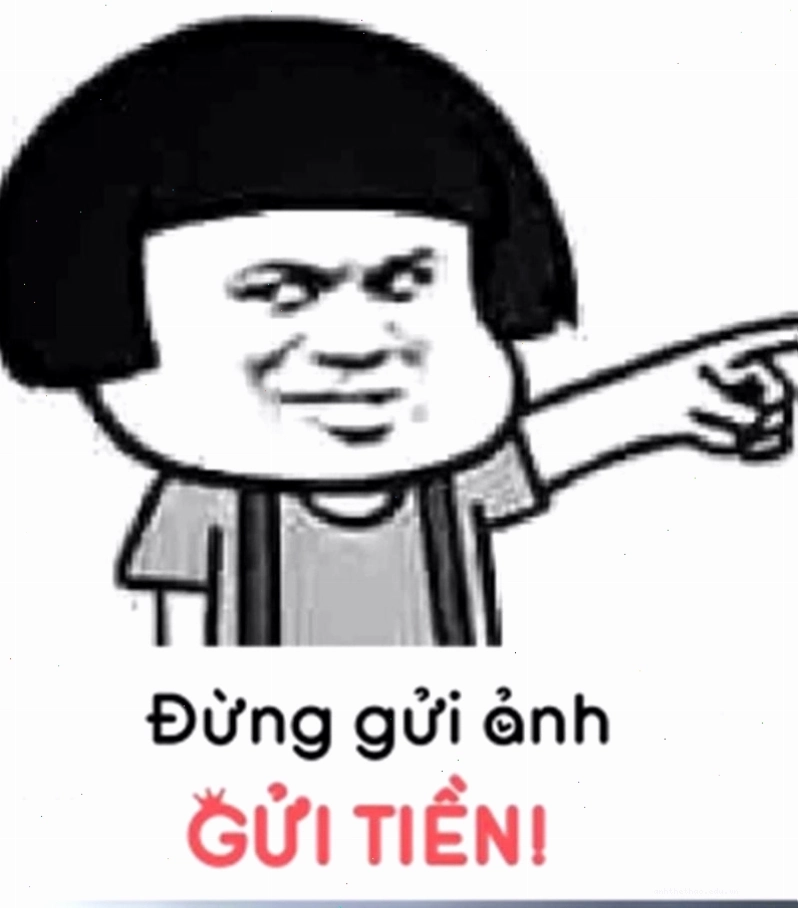 Hình ảnh meme hết tiền hài hước thể hiện sự trống rỗng của ví