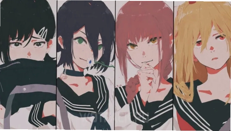 Hình ảnh minh họa nhân vật nữ trong các bộ anime hành động