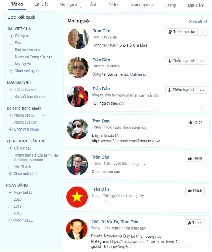 Hình ảnh minh họa về hiện tượng Trần Dần meme trên mạng xã hội