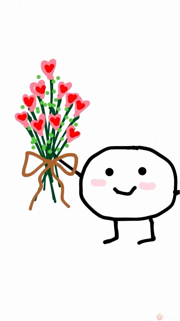 Hình ảnh tặng hoa hài hước với thông điệp vui nhộn