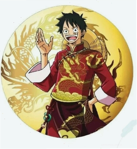 Hình đại diện avt Luffy dịp Tết với phong cách độc đáo