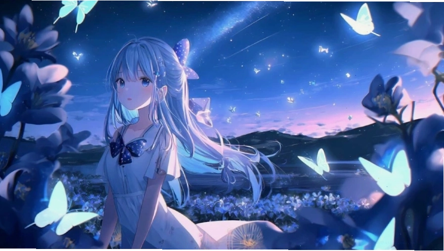 Hình nền máy tính Anime 3D với nhân vật hành động