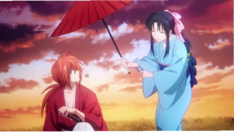 Kenshin và Kaoru trong Rurouni Kenshin