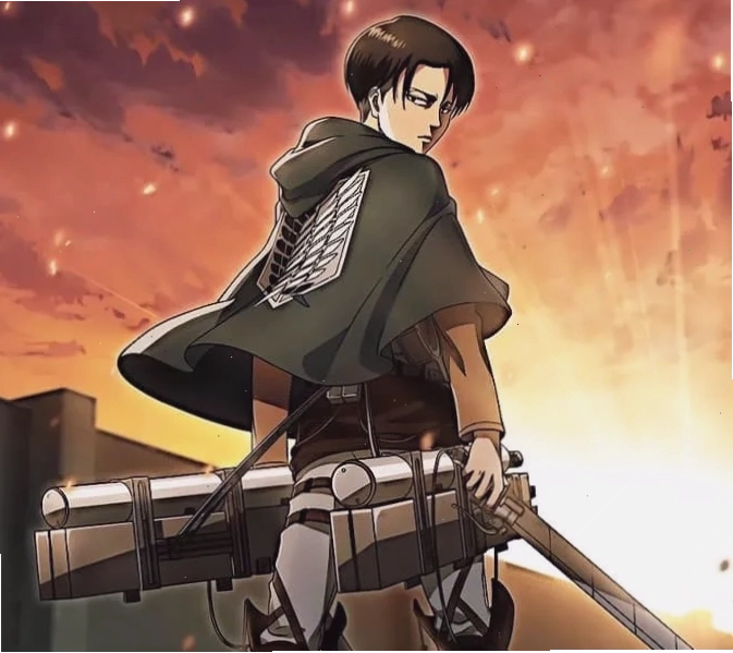 Levi Ackerman, một trong các nhân vật anime nam nổi tiếng, thể hiện kỹ năng chiến đấu điêu luyện