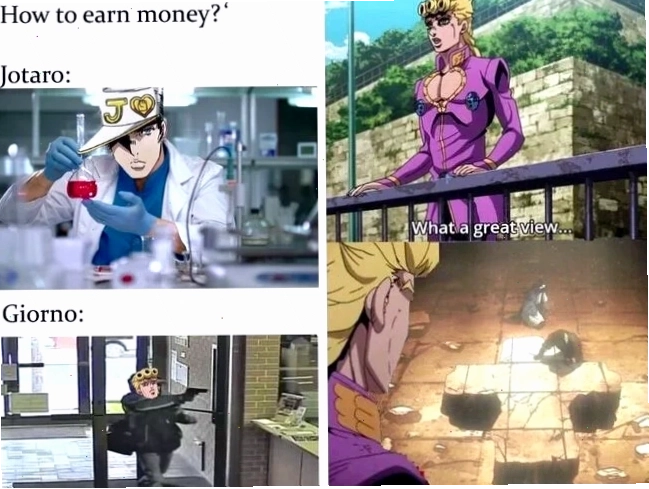 Mặt Jojo meme biểu cảm