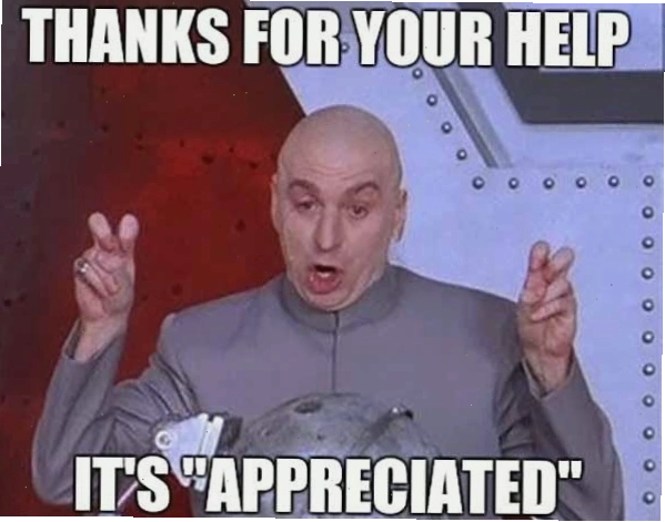 Meme "thanks for your help" ý nghĩa