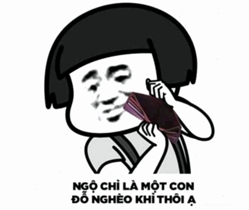 Meme về việc đếm từng đồng bạc lẻ cuối tháng