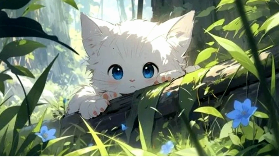 Nhân vật anime 3D với trang phục tương lai