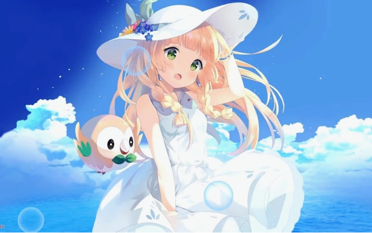 Nhân vật anime nữ cute với đôi mắt to tròn