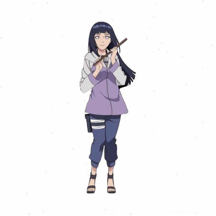 Nhân vật Hyuga Hinata với đôi mắt Byakugan