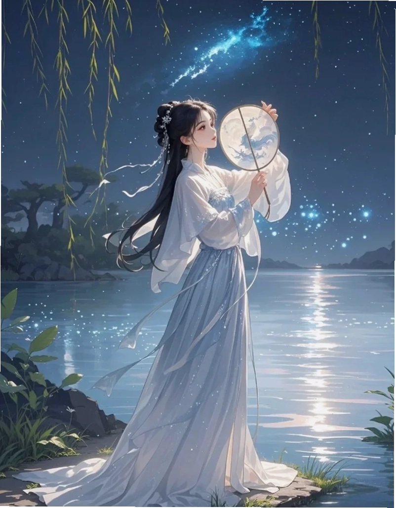 Nữ nhân vật anime Trung Quốc với trang phục ấn tượng