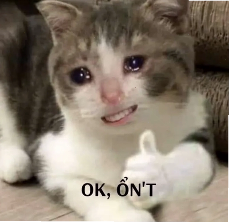 Phản ứng nhẹ nhàng kiểu meme oki cho ngày bình yên