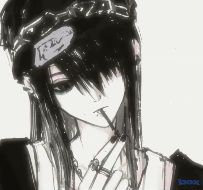 Phong cách trắng đen hiện đại trong avatar anime