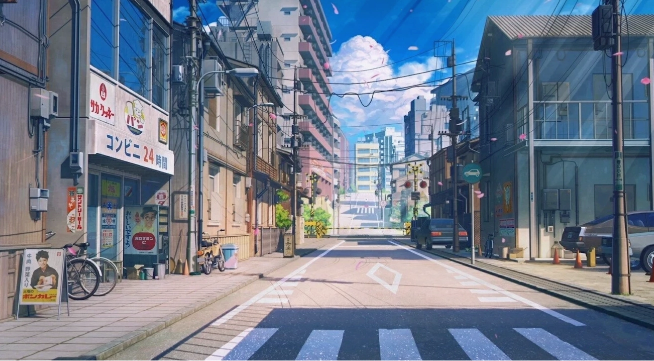 Phong cảnh anime trừu tượng