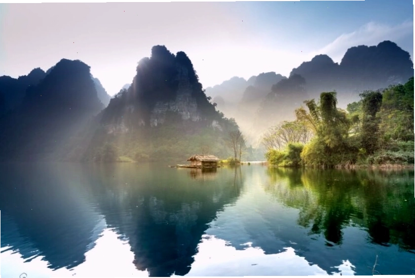 Phong cảnh thiên nhiên buồn mang nỗi man mác với tông màu trầm