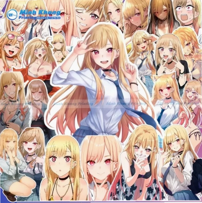 Sticker anime tùy chỉnh theo yêu cầu