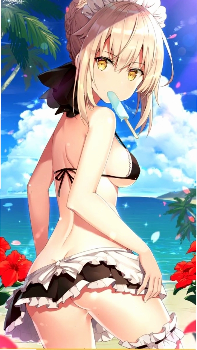 Top Hình Nền Anime Gái Mặc Bikini Gợi Cảm Và Quyến Rũ Nhất